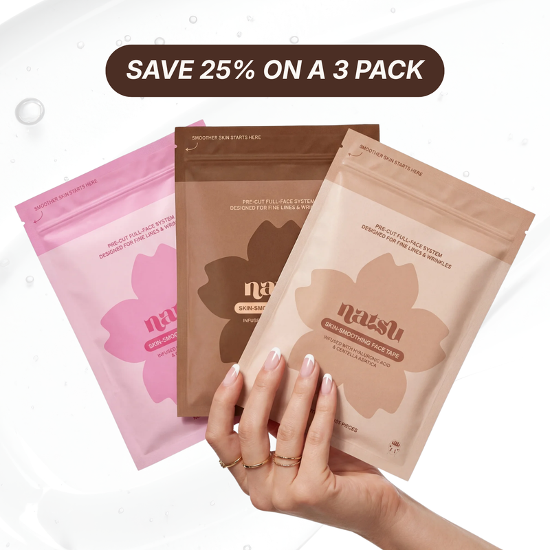 3 MONTH SUPPLY - SKIN-SMOOTHING FACE TAPE WITH HYALURONIC ACID & CENTELLA ASIATICA