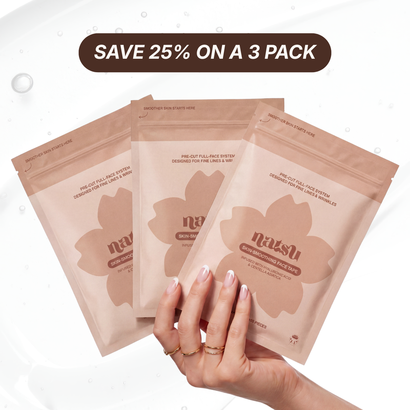 3 MONTH SUPPLY - SKIN-SMOOTHING FACE TAPE WITH HYALURONIC ACID & CENTELLA ASIATICA