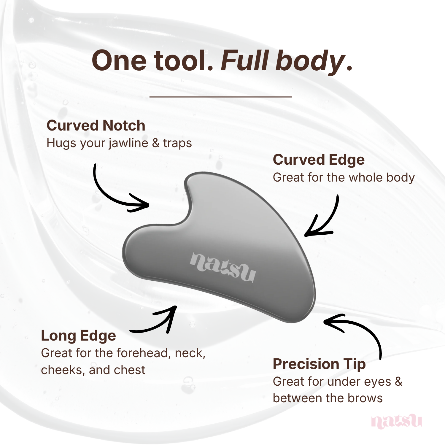 STAINLESS STEEL GUA SHA (FACIAL MASSAGE TOOL)