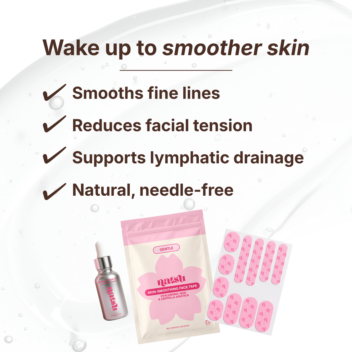 GENTLE SKIN-SMOOTHING FACE TAPE WITH HYALURONIC ACID & CENTELLA ASIATICA