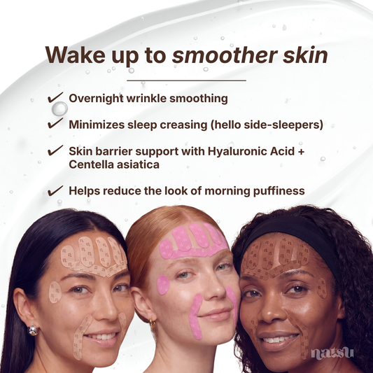 ボディ・フェイスケア Natsu Wrinkle-Smoothing Face Tape | Soothe & Support Skin Overnight – Natsu