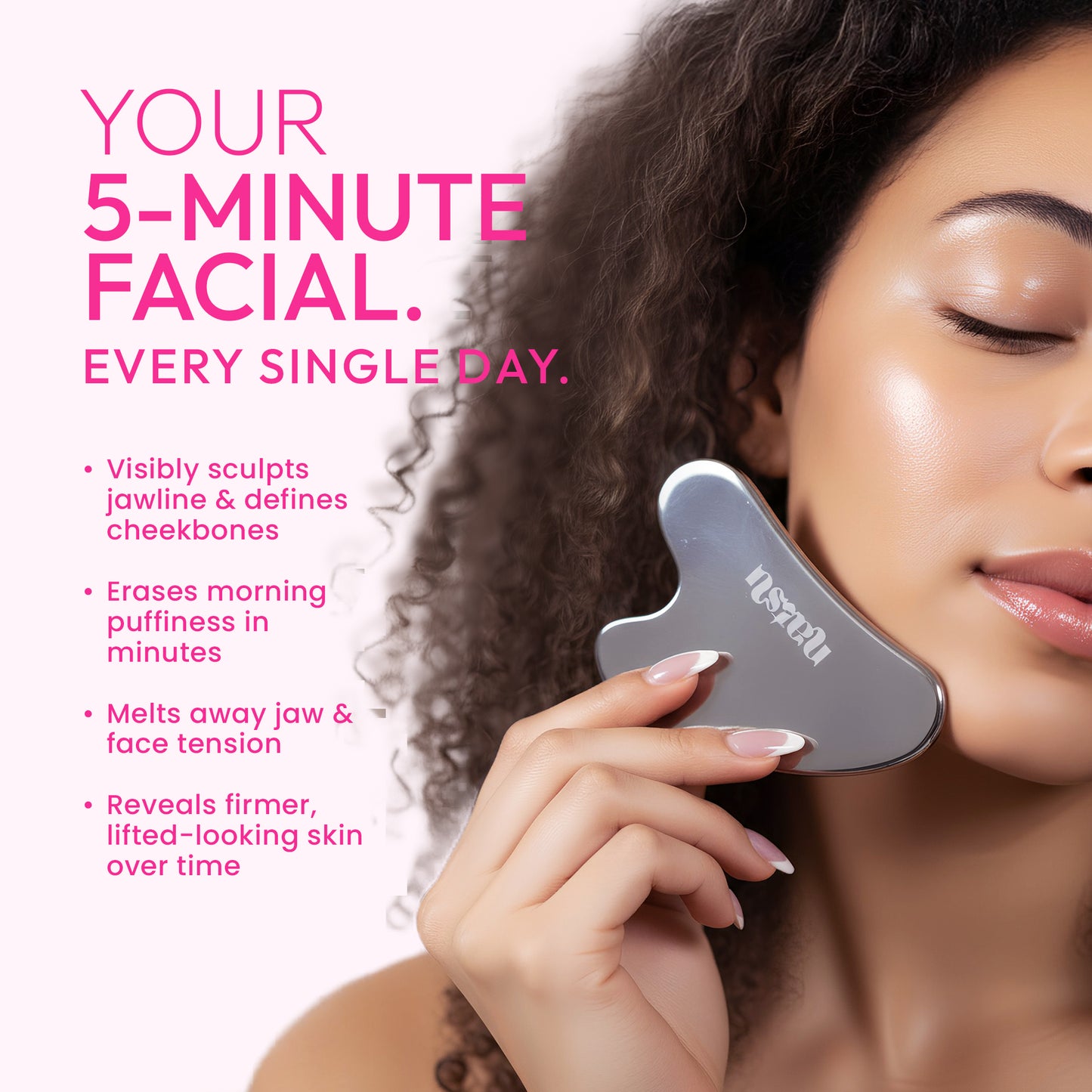 Sculpt & Glow Set - Renewing Facial Oil & Stainless Steel Facial Massage Tool