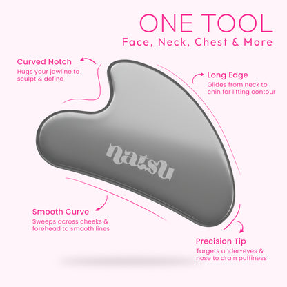 Sculpt & Glow Set - Renewing Facial Oil & Stainless Steel Facial Massage Tool