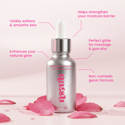 Sculpt & Glow Set - Renewing Facial Oil & Stainless Steel Facial Massage Tool