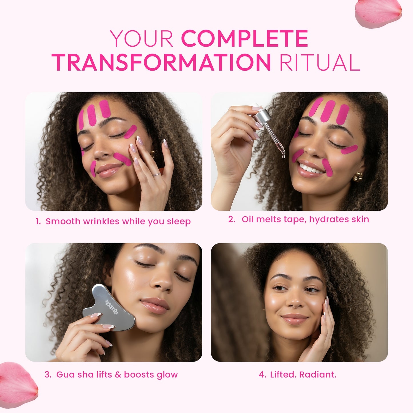 Sculpt & Glow Set - Renewing Facial Oil & Stainless Steel Facial Massage Tool